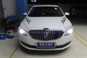 上海別克英朗改車燈海拉5透鏡加紅色惡魔眼