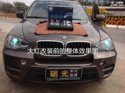 廣州番禺改燈 寶馬X5兩臺(tái)同時(shí)大燈升級(jí)海拉5雙光透鏡氙氣燈