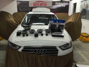 廈門奧迪A4汽車音響改裝隔音升級丹拿232【廈門音樂驛站】