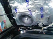 濰坊福特蒙迪歐汽車音響改裝勁浪PS165F 門板隔音降噪
