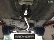 奧迪A4L1.8T改裝中尾段雙邊四出閥門排氣管