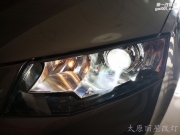 太原斯柯達(dá)明銳車燈改裝海拉五雙光透鏡 歐司朗創(chuàng)新亮180%...