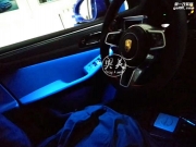保时捷Macan改装三色氛围灯  专车专用 无损安装