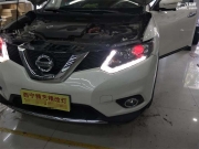 西寧汽車升級(jí)西寧大燈改裝，西寧尼桑奇駿改大燈案例