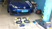 高爾夫6R R20改裝APRacing AP5000r系列AP9660六活塞剎車套件