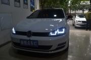 【重慶新視點(diǎn)車燈】重慶低配高爾夫升級(jí)高配大燈總成