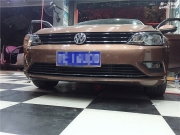 上饒月福汽車音響改裝大眾凌度升級丹拿232