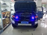 西寧汽車大燈升級(jí)改裝，豐田改裝車燈+海拉5透鏡