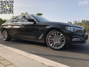 寶馬530LI剎車改裝升級(jí)意大利brembo前六后四剎車套裝~車佰速