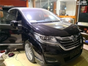 東莞虎門(mén)杰生汽車(chē)音響改裝 本田艾力紳改裝丹拿232+全車(chē)隔音