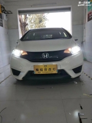 洛陽(yáng)飛度GK5大燈升級(jí)海拉5，蝙蝠俠改燈技術(shù)交流貼