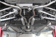 凯迪拉克CT6排气管升级中尾段双阀门效果图以及产品图展示
