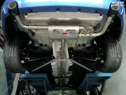 宝马1系118三厢升级中尾段可变阀门排气安装作业