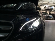 多光束智能随动LED大灯#奔驰E级的头灯改装升级