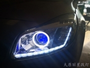 太原別克君威大燈改裝米石LED雙光透鏡 日行燈