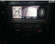 奔驰R级改装安卓大屏导航+360全景行车记录仪