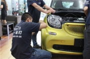 奔馳smart大燈升級(jí)氙氣燈海拉5雙光透鏡無損升級(jí)氙氣燈蘇...