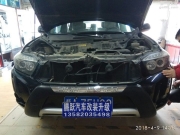 好消息漢蘭達(dá)大燈改Q5雙光透鏡雪萊特D2H氙氣燈石家莊改車燈