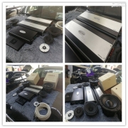 環(huán)繞耳旁 豐田霸道汽車音響改裝意大利頂級(jí)西瓜皮三分頻...