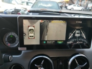 奔馳GLK260改裝安卓大屏導航360全景行車記錄儀倒車影像