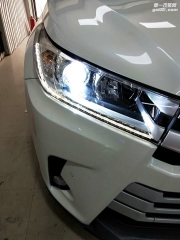 2018款全新漢蘭達(dá)車燈不亮改雙光透鏡 哈爾濱靚車改燈