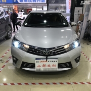 北京豐田卡羅拉大燈改裝雙光透鏡，從此告別蠟燭光