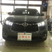 北京豐田漢蘭達(dá)燈光升級(jí)改裝進(jìn)口海拉6雙光透鏡