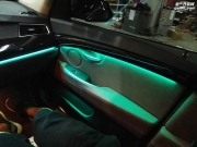 寶馬5系GT改裝八色氛圍燈氣氛燈內(nèi)飾燈