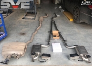 寶馬5系525li改裝SVE中尾段電子閥門排氣