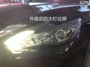 汽车大灯改装 广州日产新天籁大灯升级NHK海拉5双光透镜