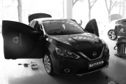 江門晶彩汽車音響改裝  日產(chǎn)軒逸音響升級丹麥紳士寶RX6.3...