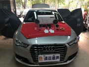 放松身心 奧迪A6汽車音響改裝丹麥丹拿372 三分頻—清遠(yuǎn)道聲