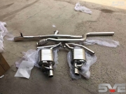 深圳奔馳新E200改裝SVE中尾段可變閥門方咀排氣