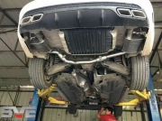 奔馳新C200改裝SVE中尾段雙邊單出方咀排氣