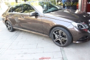 成都 奔馳E260L 改裝升級 AP前六后二剎車卡鉗施工欣賞！