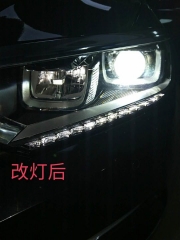 黑龍江哈爾濱邁騰B8豪華款 LED燈改海拉5透鏡 亮車改燈