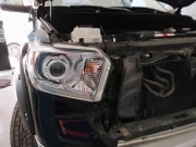 洛陽汽車改燈_洛陽改裝氙氣燈_老款漢蘭達(dá)———【夜貓...