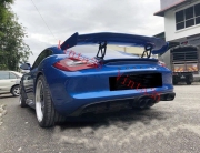 09-12保時捷987卡曼Cayman Boxster改裝GT4大包圍 987 GT4前杠 尾翼