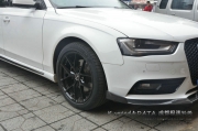 奧迪A4L輪轂改裝18寸雅泛迪輪轂 SR77 裝車