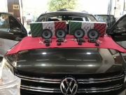 惠東汽車音響改裝 江波汽車音響惠東店大眾途觀改裝意大...