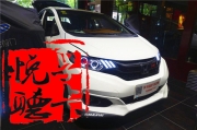 濟(jì)南汽車音響改裝本田飛度全車大麥隔音+美國(guó)哈曼卡頓jbl...