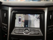 现代索纳塔八改装360全景行车记录仪倒车影像