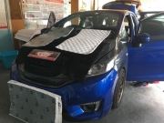 深圳汽車隔音改裝 深圳車樂匯本田飛度隔音改裝綠靜隔音