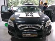 東莞汽車(chē)音響改裝 東莞9音坊改裝豐田凱美瑞音響改裝美國(guó)...