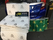 沒有什么車噪是獅龍解決不了的，本田飛度改裝獅龍隔音