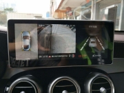 奔驰C级改装安卓大屏导航360全景行车记录仪