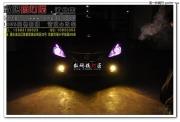 重慶改燈 騏達(dá)改裝奧迪Q5透鏡+天使眼+惡魔眼+黃金眼