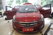 現代朗動汽車音響改裝丹拿242_德國零點4200II