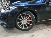 奔馳s350l剎車改裝升級德國AMG前六后四剎車卡鉗分泵套裝~.....