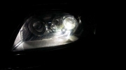 奥迪A8大灯升级改装米石第二代LED大灯，贵阳兴美源车灯改装
